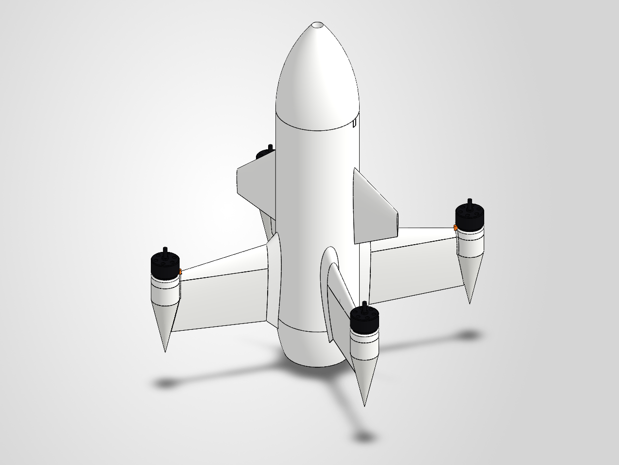 Peregrine CAD render, not a built aircraft